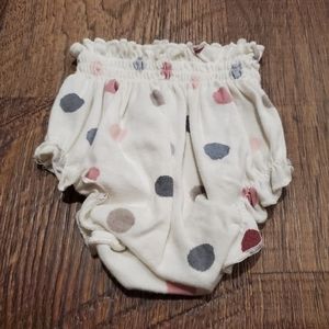 Gerber Modern Moments Organic Cotton Bloomers Shorts Polka Dot Baby Girl Newborn